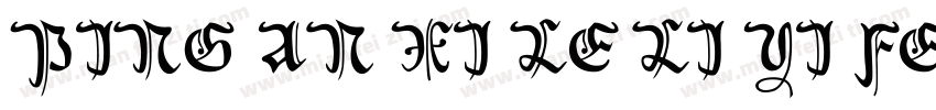 PING AN XI LE LI YI FEI字体转换